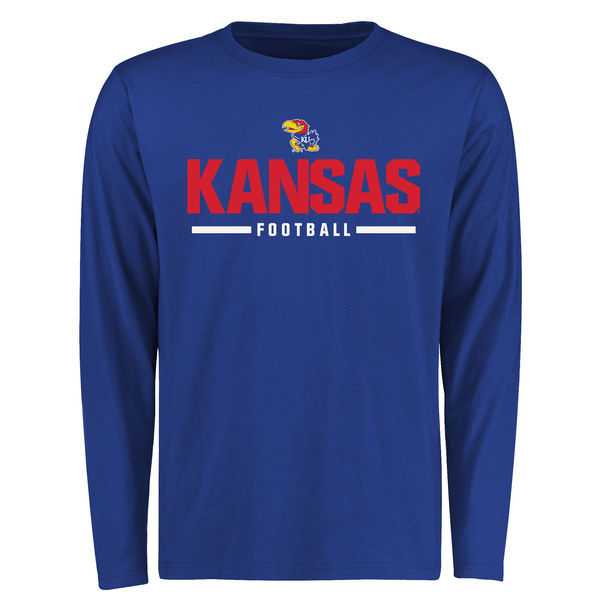 Kansas Jayhawks Custom Sport Wordmark Long Sleeve WEM T-Shirt - Royal Blue,We sell and wholesale Kansas Jayhawks Custom Sport Wordmark Long Sleeve WEM T-Shirt - Royal Blue on line form chian!